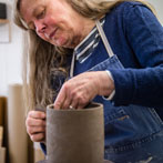 Kerstin Gren in her studio 2018